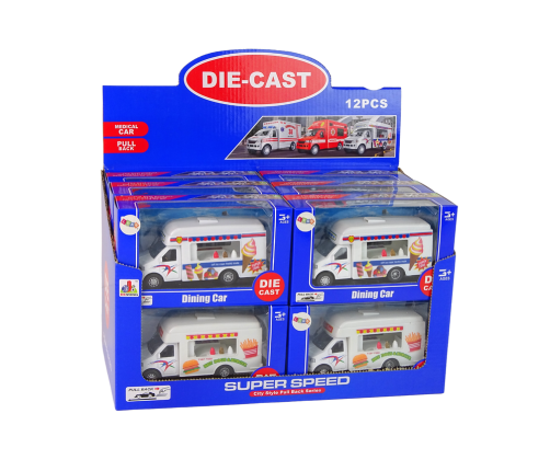 Auto Camper Ice Cream Shop Fast-Food Resorcs Friction Drive 2 Models