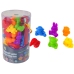 Colour Sorting Toy Animals Teddy Bear Frog 36 Pieces