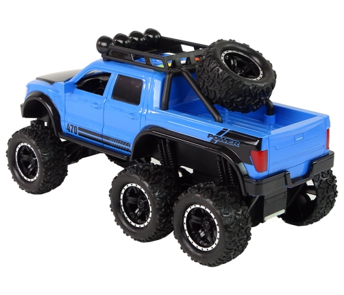 Off-Road Car Friction Drive Big Wheels 1:16 Blue