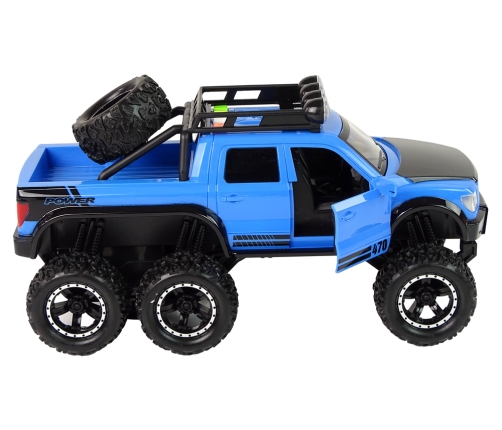 Off-Road Car Friction Drive Big Wheels 1:16 Blue