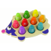 Wooden Educational Hedgehog 10 Colorful Pawns