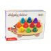 Wooden Educational Hedgehog 10 Colorful Pawns