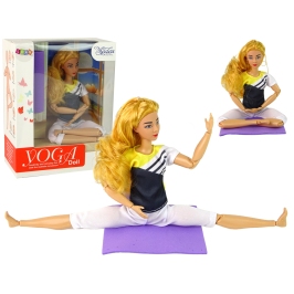 Baby Doll Yoga Mat Long Blonde Hair