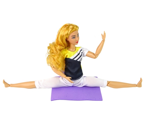 Baby Doll Yoga Mat Long Blonde Hair