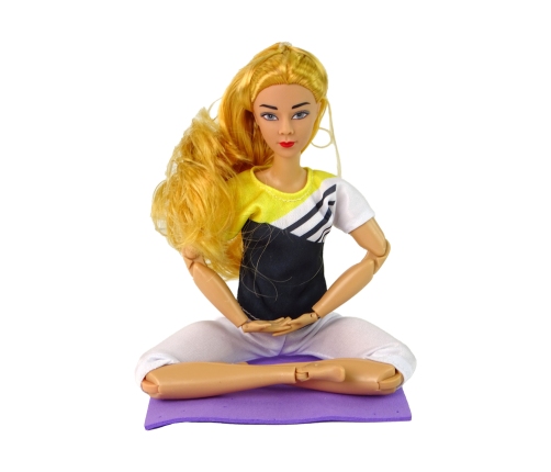 Baby Doll Yoga Mat Long Blonde Hair