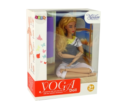 Baby Doll Yoga Mat Long Blonde Hair