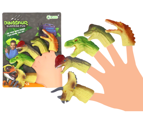 Dinosaurs Rubber Sensory Finger Puppets