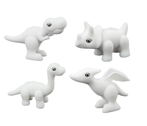 Artistic Set Painting Dinosaurs Bathtub Slide Figures Markers