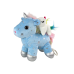 Unicorn Plush Sleeping Animal Lullaby Blue With Stars Set