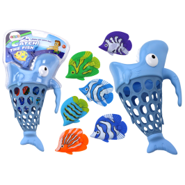 Fishing Basket Shark Fish Holder Blue