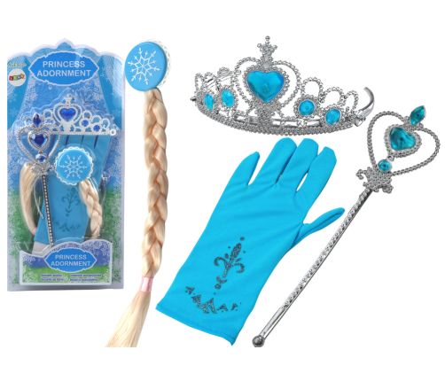 Little Princess Accessories Set Wand Glove Crown Snow Queen