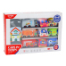 Set of Soft Toy Cars Play Mat 9 Pieces