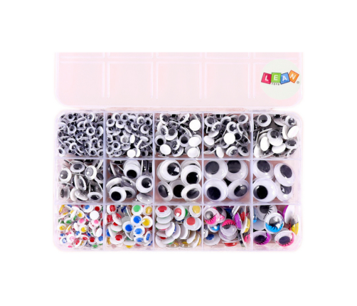 Set of Self-Adhesive Eyelets Movable Colorful Organizer 750 pcs.