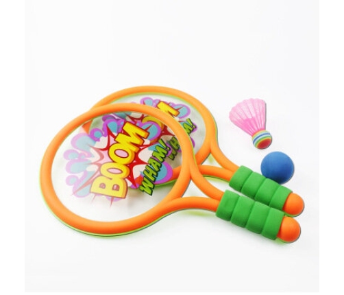 Badminton Rackets Kids Dinosaurs Orange Green