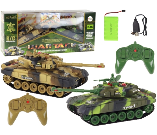 Remote Controlled Fighting Tanks Set War Tank RC Battle Infrared