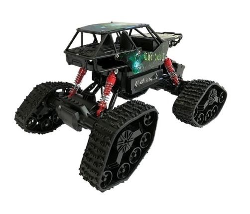 Offroad R/C Car 4x4 Black with Skull Pattern