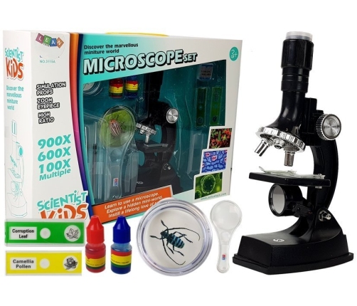 Children's Educational Microscope for a Little Scientist 900x 600x 100x