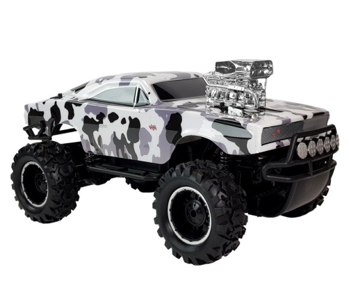 Remote Controlled 2.4G 4x4 Off-roader White & Black Camo