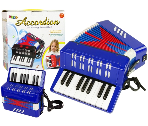 Accordion Musical Instrument for Kids Music Blue