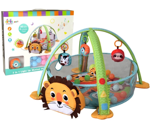 Educational Mat Lion Playpen Balls for Baby