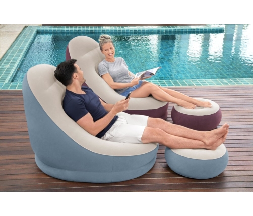 Bestway 75053 inflatable armchair with footrest 122 x 94 x 81 cm