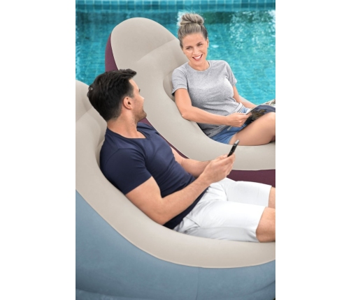 Bestway 75053 inflatable armchair with footrest 122 x 94 x 81 cm