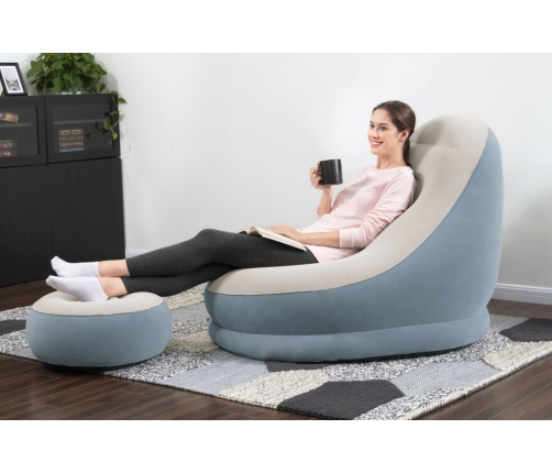 Bestway 75053 inflatable armchair with footrest 122 x 94 x 81 cm