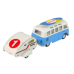 Blue Bus with Caravan Set of Vehicles