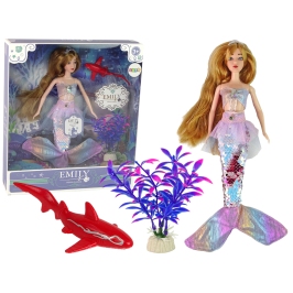 Emily the Mermaid Baby Doll Pink Accessories