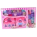 Set Villa Cottage with Lights Plastic Pink