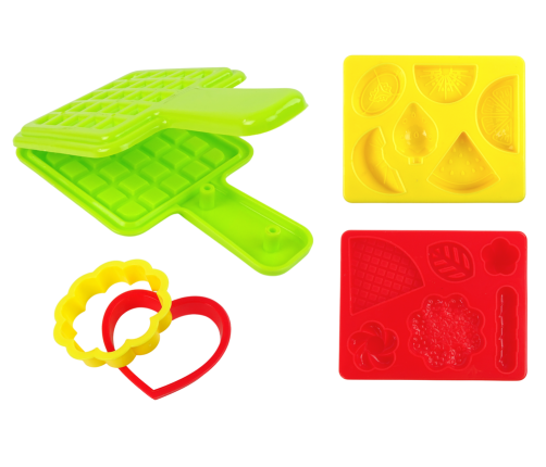 Doughcolour Waffle Sandwich Mould Set