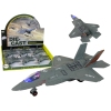 Airplane Friction Drive Lights Sounds 1:72 Dark Gray