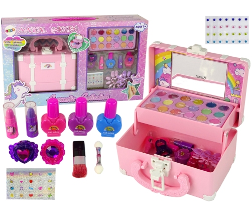 Set of Beauty Cosmetics Unicorn Pink Chest