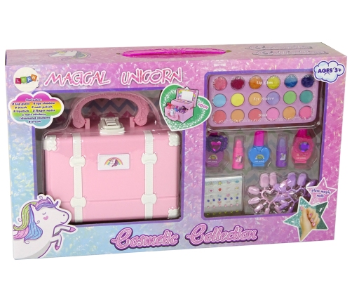 Set of Beauty Cosmetics Unicorn Pink Chest