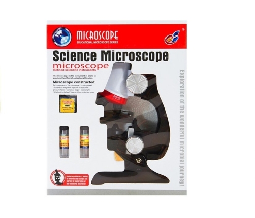 Science microscope educational toy with accessories