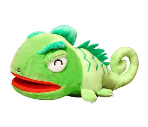 Plush Green Dragon Mascot Puppet 30 cm