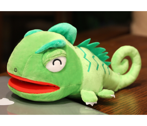 Plush Green Dragon Mascot Puppet 30 cm