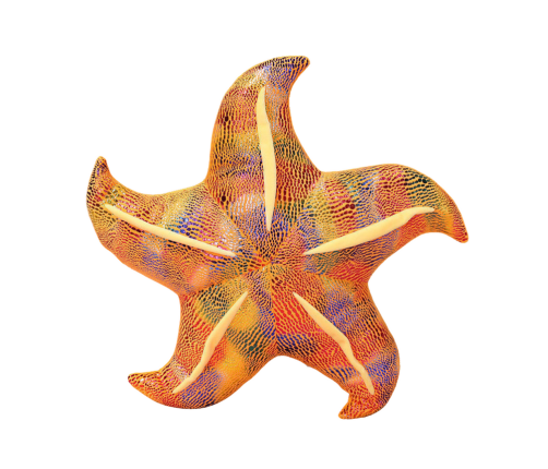 Mascot Plush Starfish Yellow Pillow 45 cm