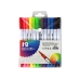 Set of 12 double-sided markers in different colors in an organizer