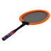 Set of 2 Badminton Rackets, 2 Badminton Shuttles, Orange