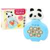 Pop-It Panda Game Plush Blue Arcade Console Pad Vibrations