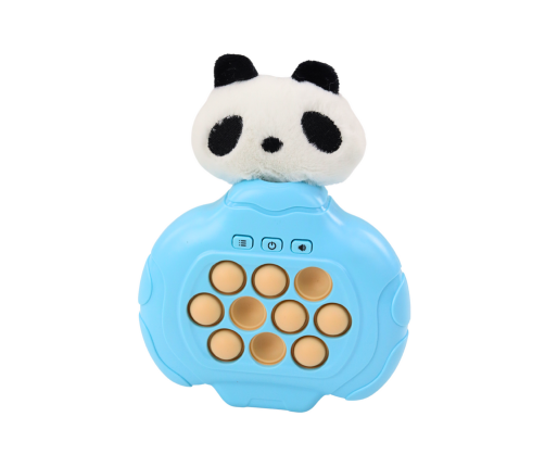 Pop-It Panda Game Plush Blue Arcade Console Pad Vibrations