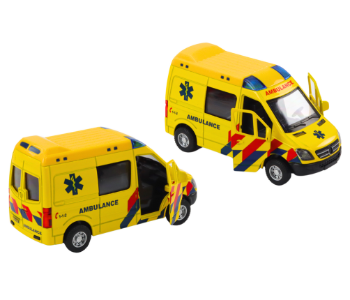 Ambulance Ambulance 1:32 Opening Doors Lights Sounds Drive Yellow