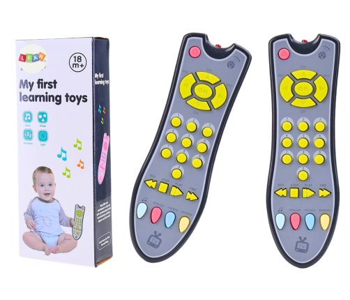 Interactive TV Remote Control For Toddler Educational Light Sound