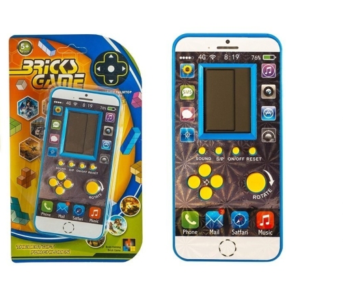 Electronic Brick Game Tetris Smartphone Blue