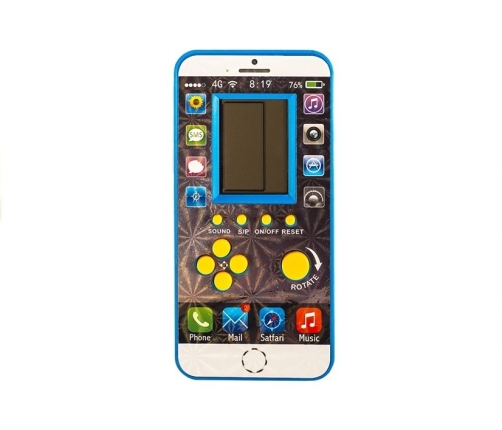 Electronic Brick Game Tetris Smartphone Blue