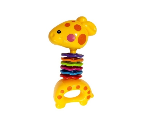 Baby Monkey Giraffe Rattles in Case Set