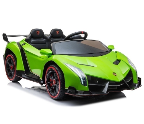 Elektriskā sporta automašīna bērniem Lamborghini Veneno Green