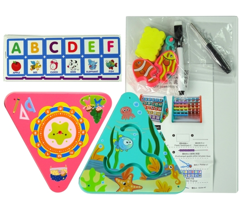 Learning Shelf Triangle Counters Letters Objects Animals