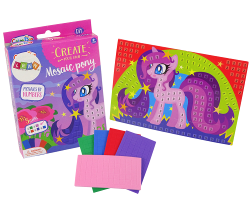 DIY Coloured Mosaic Pony Peeling Set